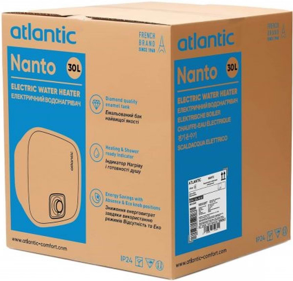 Фото - Водонагрівач Atlantic Nanto SWH 30A M-N1 2000W