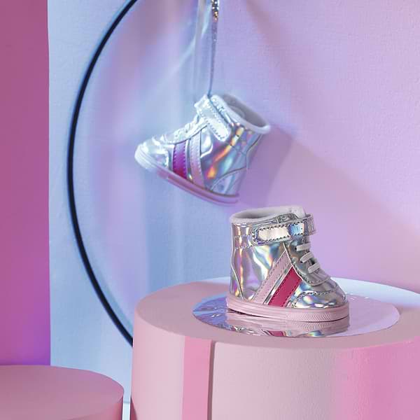 Фото - Одяг та аксесуари для ляльки Baby Born СРІБНІ КРОСІВКИ (831762)