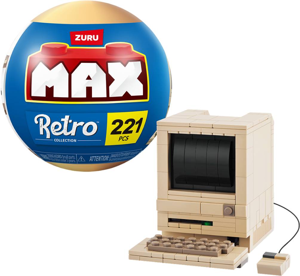 Пластиковий конструктор ZURU в капсулі MAX серії Retro S1 - КОМП'ЮТЕР МАКІНТОШ (83185AGQ8)