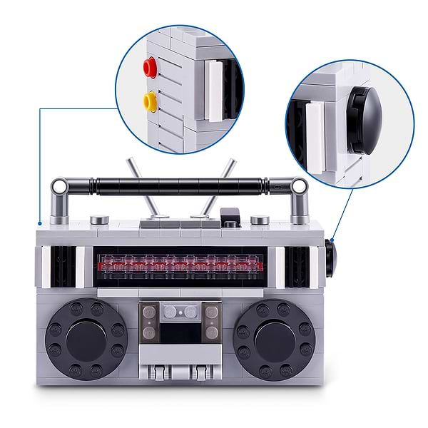Фото - Пластиковий конструктор ZURU у капсулі MAX серії Retro S1 – КАСЕТНИЙ МАГНІТОФОН (83185DGQ8)