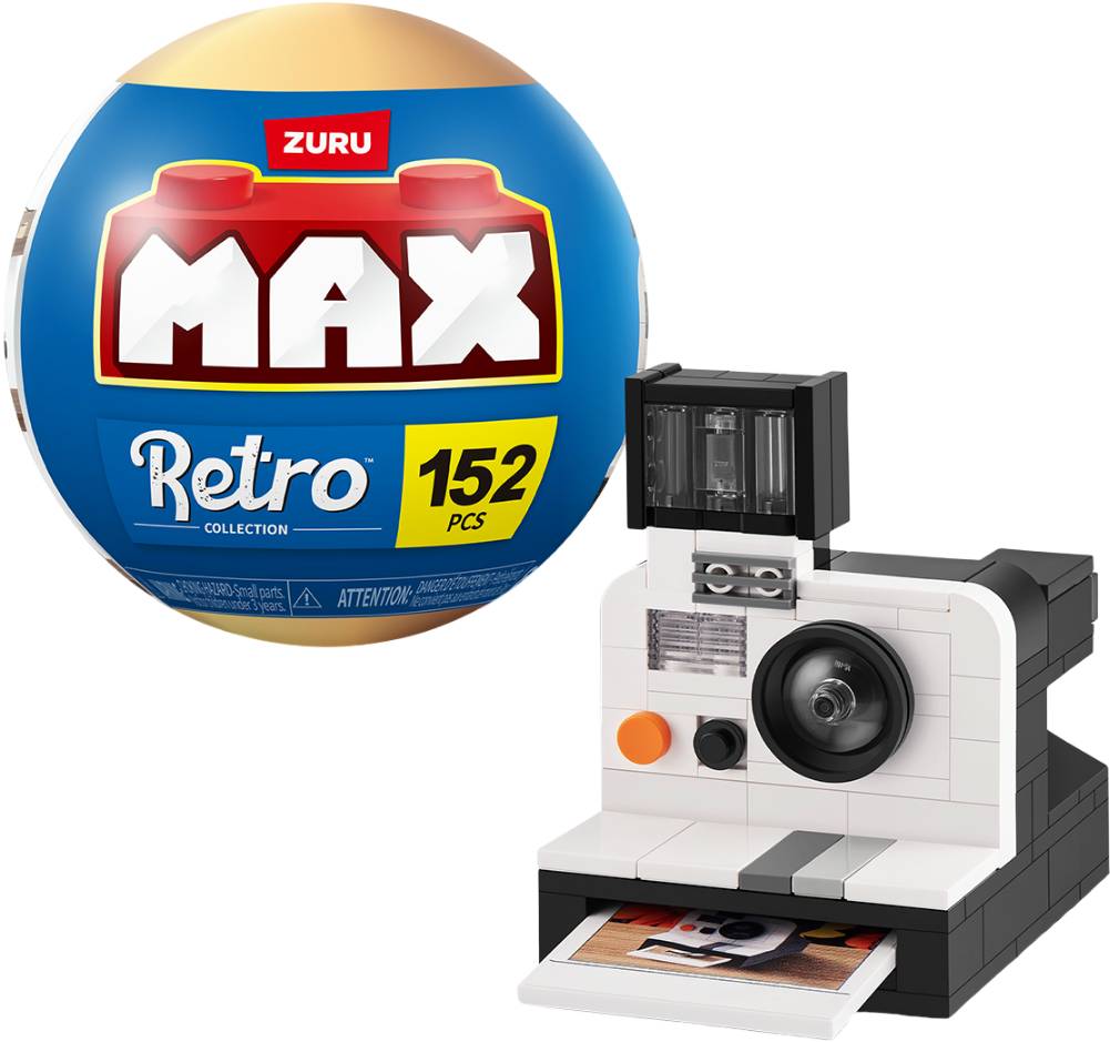 Фото - Пластиковий конструктор ZURU у капсулі MAX серії Retro S1 – ФОТОАПАРАТ ПОЛАРОЇД (83185EGQ8)