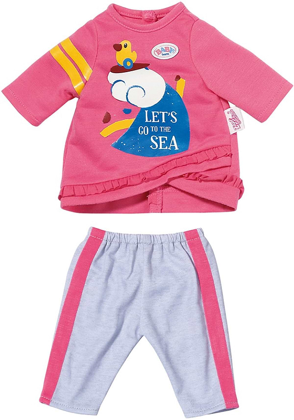 Фото - Одежда и аксессуары для куклы Baby Born Розовый костюмчик 36 см (831892)