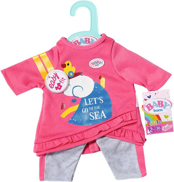 Фото - Одежда и аксессуары для куклы Baby Born Розовый костюмчик 36 см (831892)