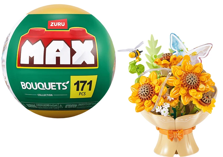 Пластиковый конструктор Max серии Bouquets S1 – БУКЕТ ПОДСОЛНЕЧНИКОВ (свет) (83248DGQ8)
