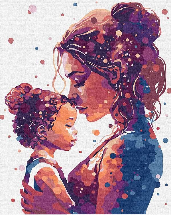 Фото - Картина по номерам Ideyka "Объятия матери" 40х50см (KHO8345)