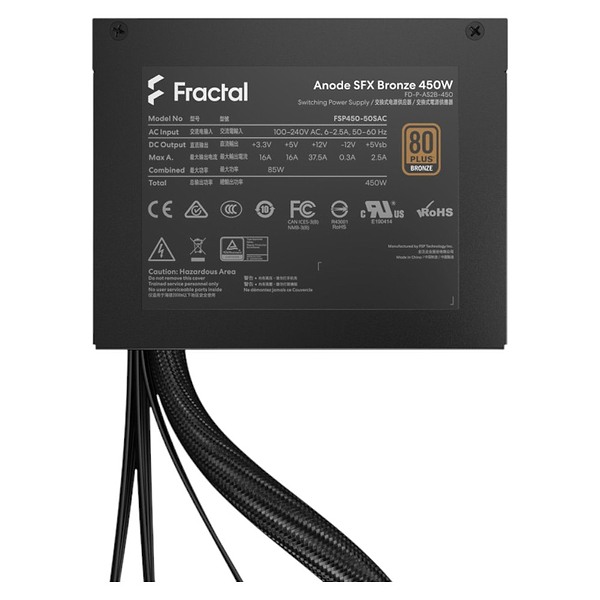 Фото - Блок питания для ПК Fractal design Anode SFX Bronze 450W Black (FD-P-AS2B-450-EU)
