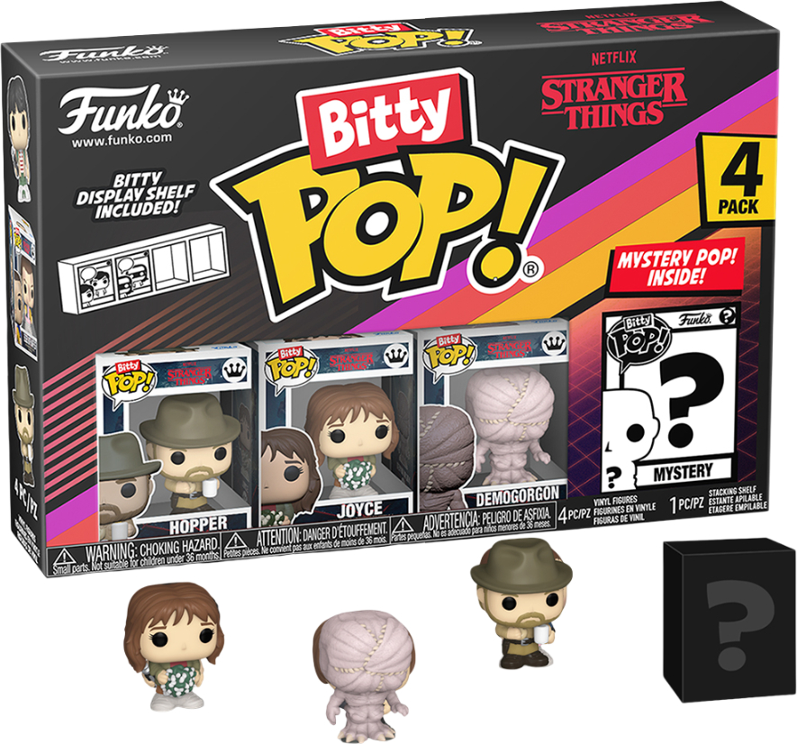 Игровая фигурка-сюрприз набор FUNKO BITTY POP! cерии Очень странные дела - ХОППЕР (4 фигурки в асс.) (83664)