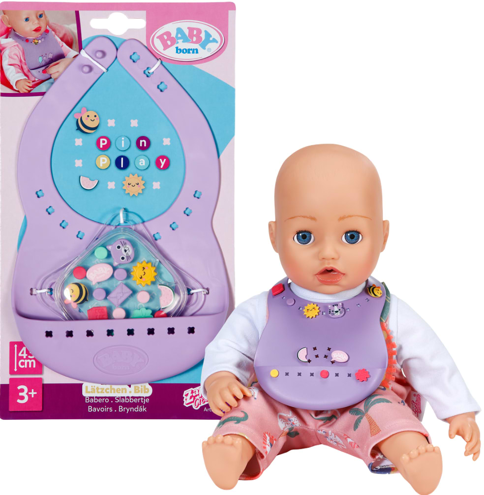 Одежда и аксессуары для куклы Baby Born серии Pinplay – СТИЛЬНОЕ КОРМЛЕНИЕ (837221)