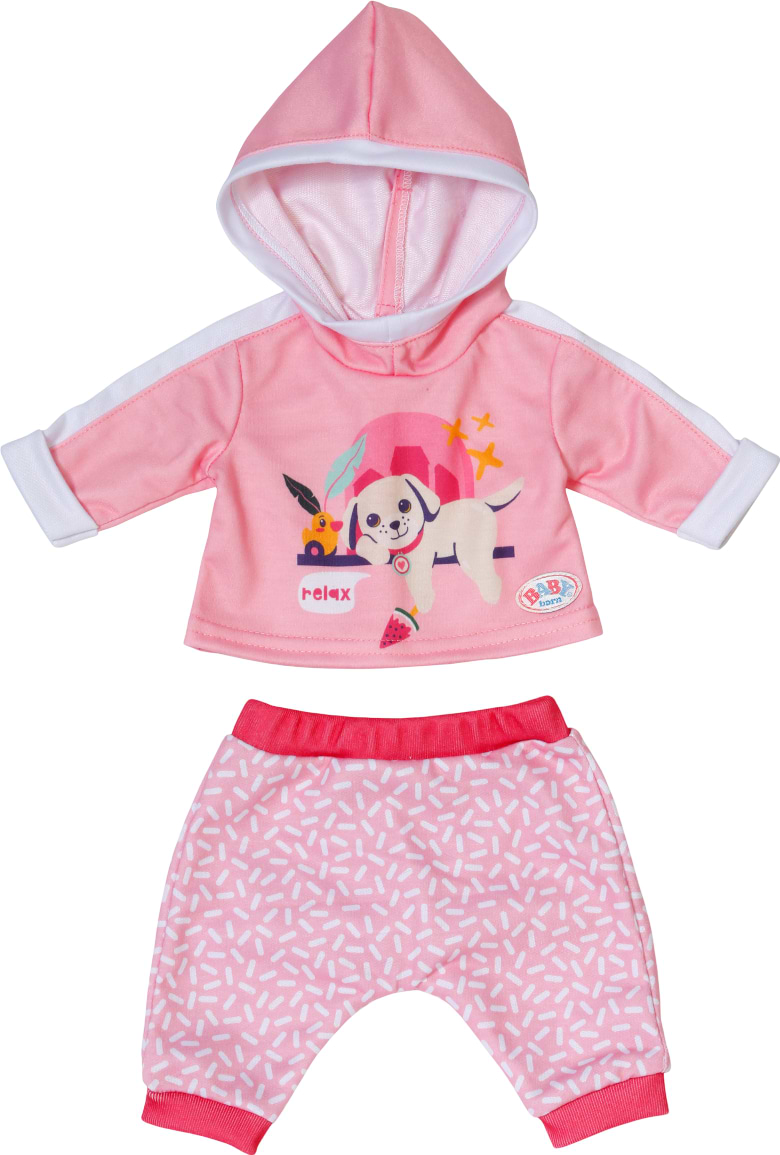 Одежда и аксессуары для куклы Baby Born РОЗОВЫЙ СПОРТИВНЫЙ КОСТЮМ 43 см (837313)