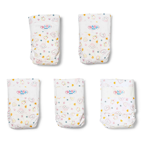 Фото - Одежда и аксессуары для куклы Baby Born подгузники 5 шт. (838358)