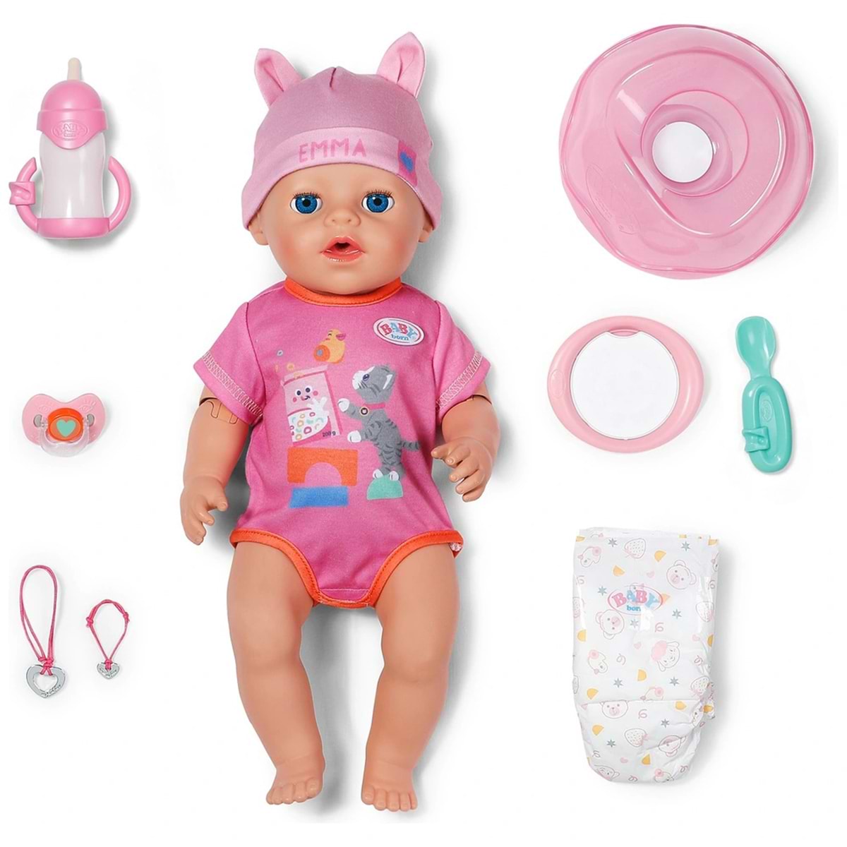 Пупс классический Baby Born серии Click and Play – ЭММА (839966)