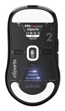 Фото - Миша бездротова Pulsar X2H v3 eS Size2 8K Black (PX2H3ES21)