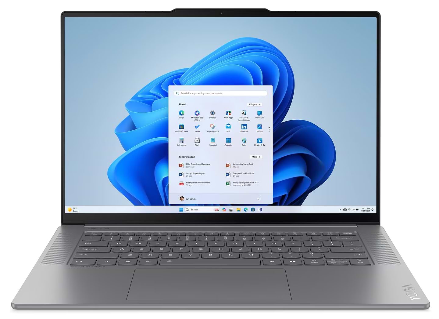 Ноутбук Lenovo Yoga Slim 7 15ILL9 (83HM005HRA) Luna Grey - Фото 1