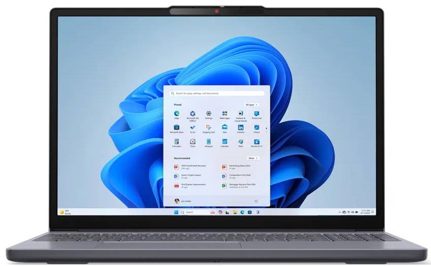 Ноутбук Lenovo IdeaPad Slim 3 15ARP10 (83K7005YRA) Luna Grey - Фото 1