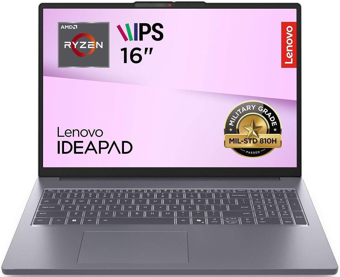 Ноутбук Lenovo Ideapad Slim 3 16ARP10 (83K8005FRA) Luna Grey - Фото 1