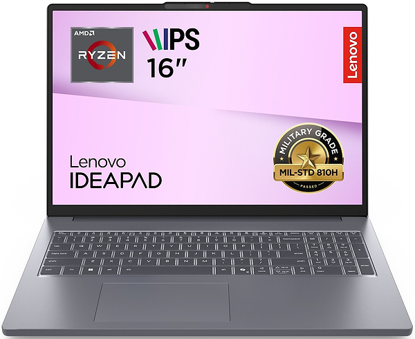 Фото - Ноутбук Lenovo Ideapad Slim 3 16ARP10 (83K8005FRA) Luna Grey