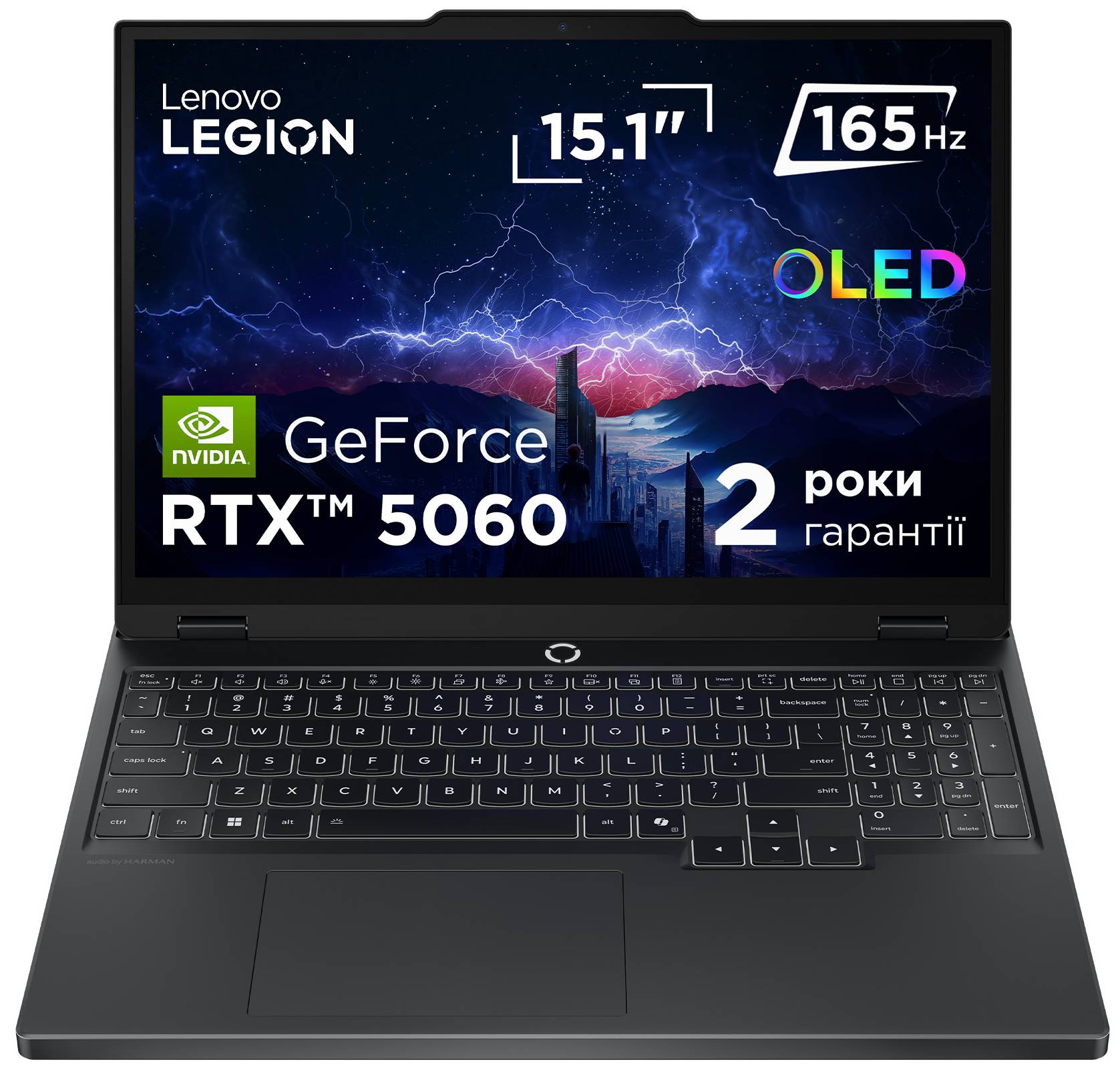Ноутбук ігровий Lenovo Legion 5 15IRX10 (83LY005CRA) Eclipse Black - Фото 1