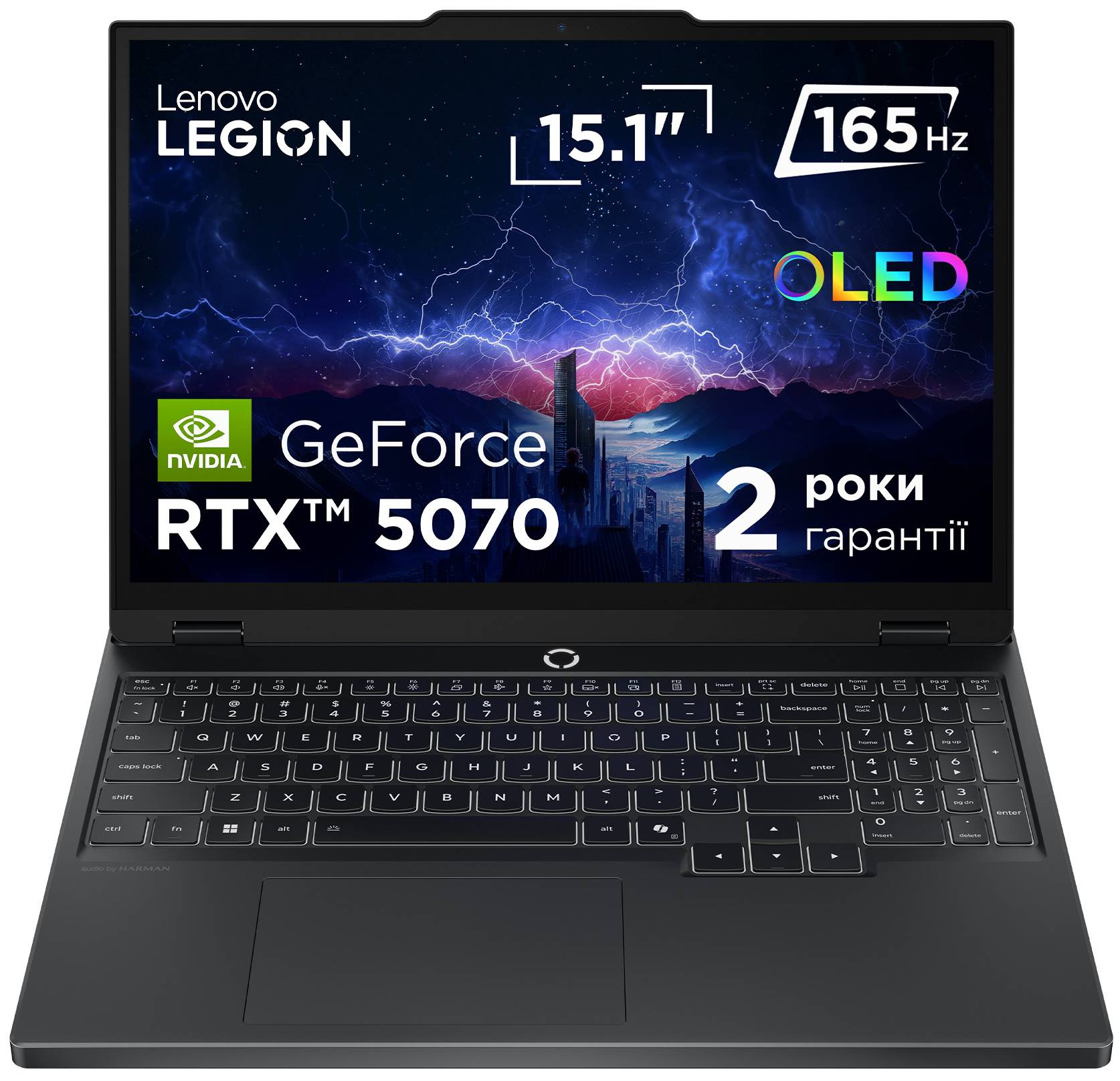 Ноутбук ігровий Lenovo Legion 5 15IRX10 (83LY005ERA) Eclipse Black - Фото 1