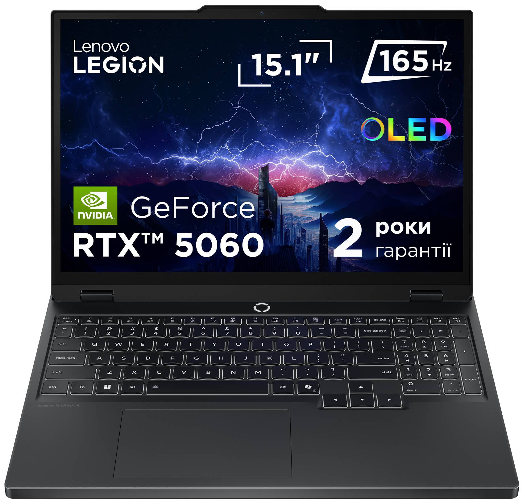 Ноутбук ігровий Lenovo Legion 5 15IRX10 (83LY00EYRA) Eclipse Black - Фото 1
