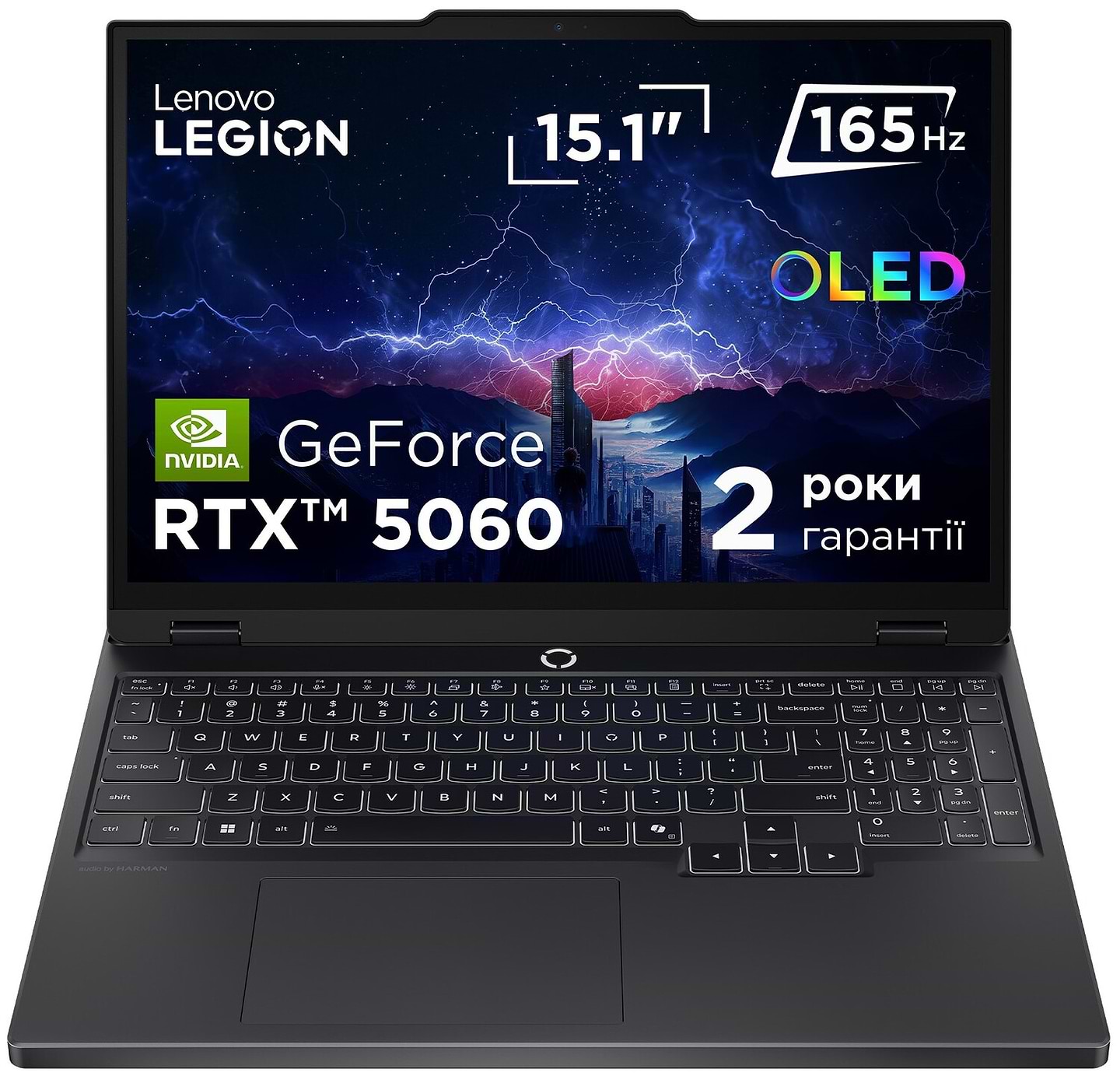 Ноутбук ігровий Lenovo Legion 5 15IRX10 (83LY00MGRA) Eclipse Black - Фото 1