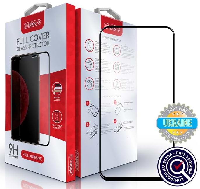 Захисне скло для смартфону Intaleo Full Glue for Samsung Galaxy M51 SM-M515 Black (1283126500923) - Фото 1