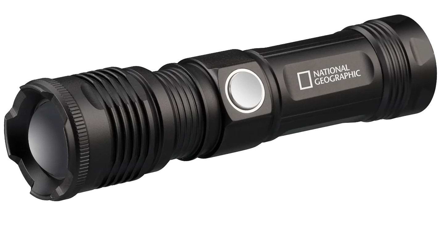Ліхтар акумуляторний National Geographic Iluminos Led Zoom Flashlight 1000 lm (9082400)