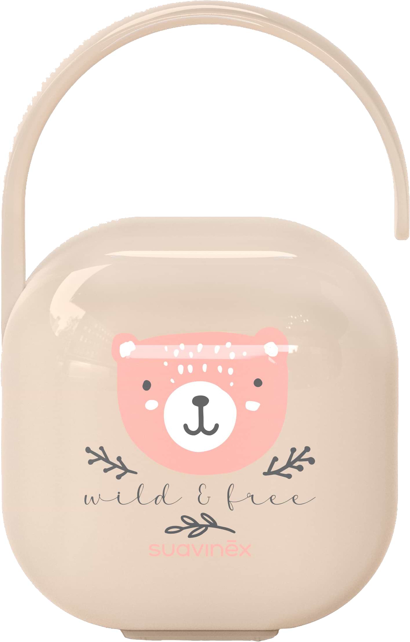 Контейнер для хранения пустышек Suavinex Wild & Free светло-розовый (309137)