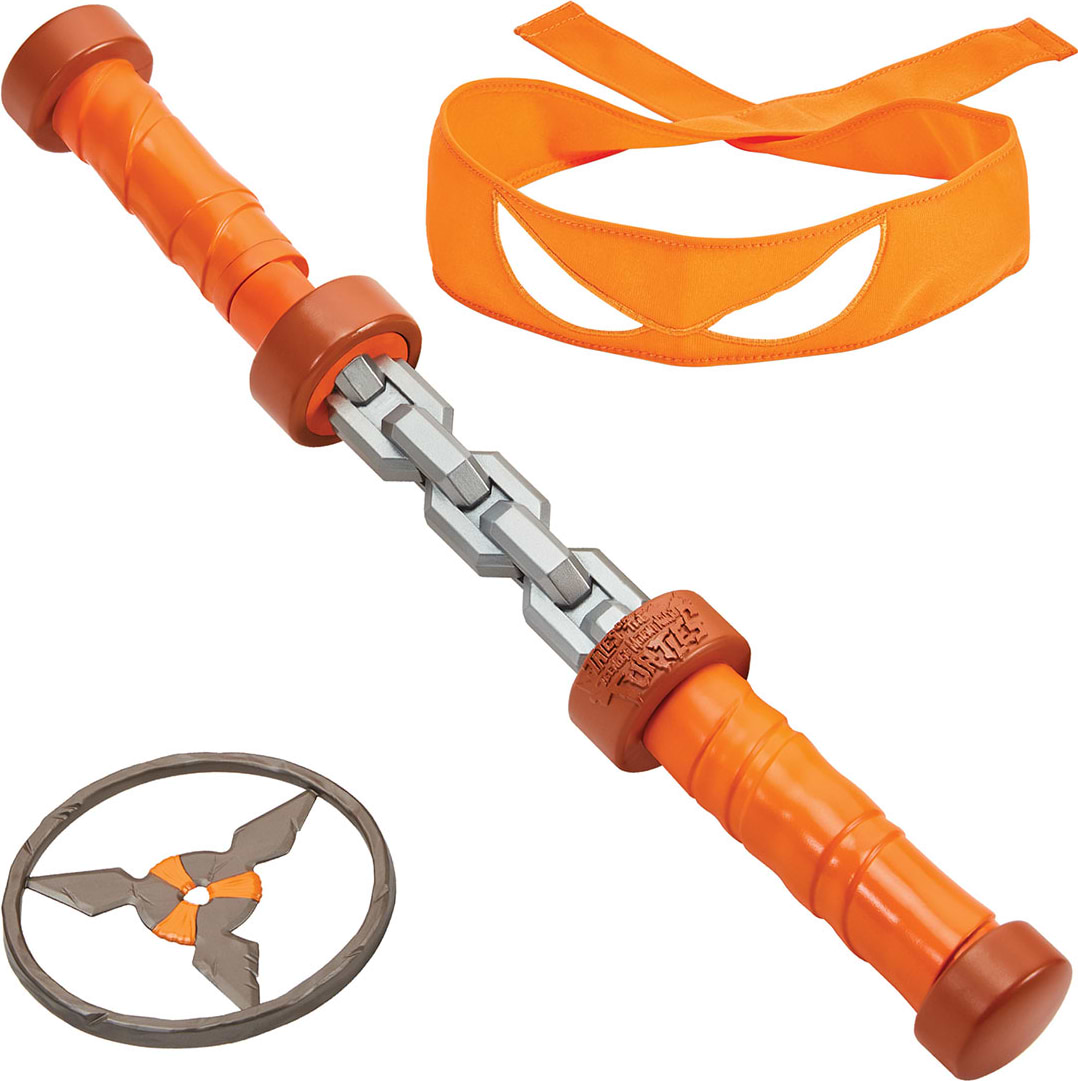 Меч
 TMNT Черепашки-Ніндзя MOVIE III W3 - НУНЧАКИ МИКЕЛАНДЖЕЛО УДАР, ЩО ОБЕРТАЄТЬСЯ (84268)