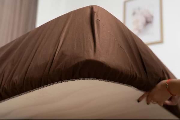 Фото - Простирадло двоспальне ТЕП НАТХНЕННЯ з резинкою 180х200 см Какао (2-04018_26845)