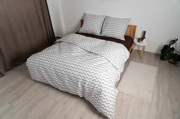 Фото - Простирадло двоспальне ТЕП НАТХНЕННЯ з резинкою 180х200 см Какао (2-04018_26845)