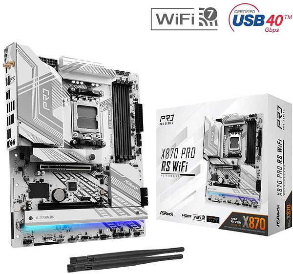 Фото - Материнская плата ASRock X870 PRO RS WIFI DDR5