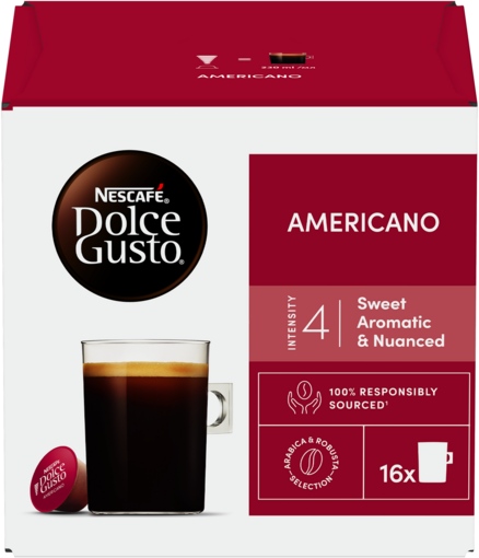 Фото - Кава у капсулах Nescafe DOLCE GUSTO Americano 16 шт. 136г