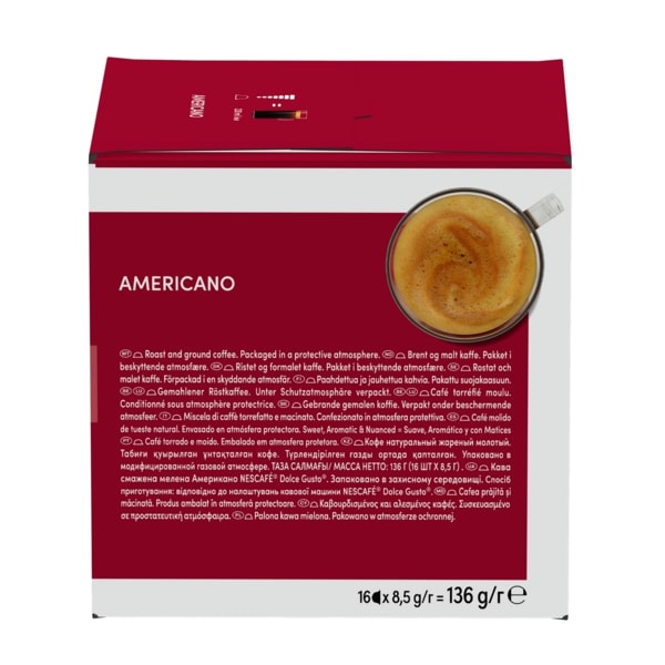 Фото - Кава у капсулах Nescafe DOLCE GUSTO Americano 16 шт. 136г