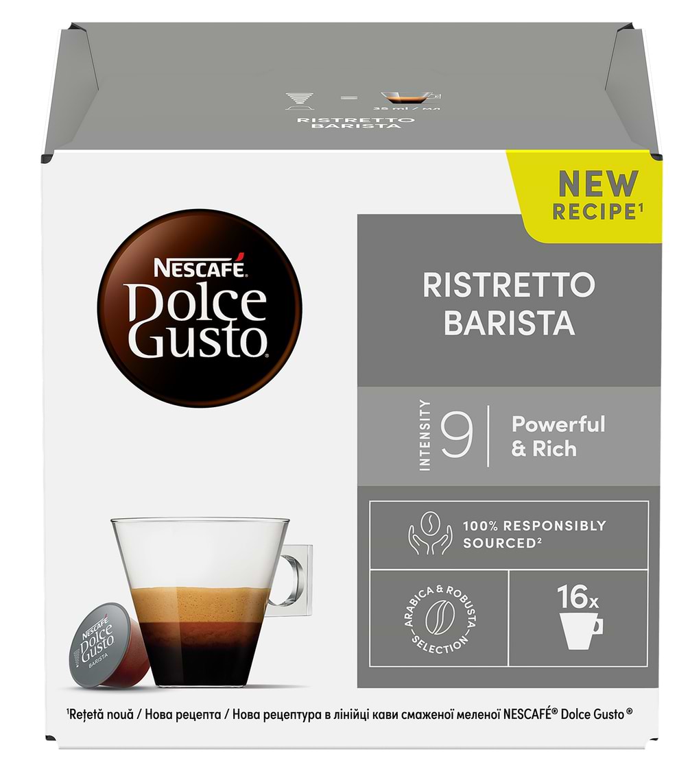 Кава у капсулах Nescafe DOLCE GUSTO Ristretto Barista 16 шт. 104г - Фото 1