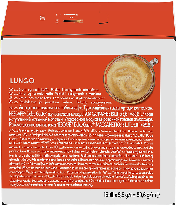 Фото - Кава у капсулах Nescafe DOLCE GUSTO Lungo 16 шт. 89,6г