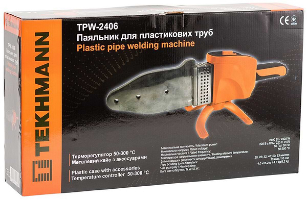 Фото - Паяльник для пластикових труб Tekhmann TPW-2406 (846737)