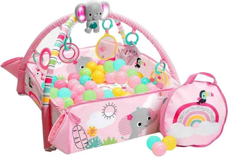 Развивающий коврик Bright Starts музыкальный 5 в 1 Your Way Ball Play Rainbow Tropics (12625)