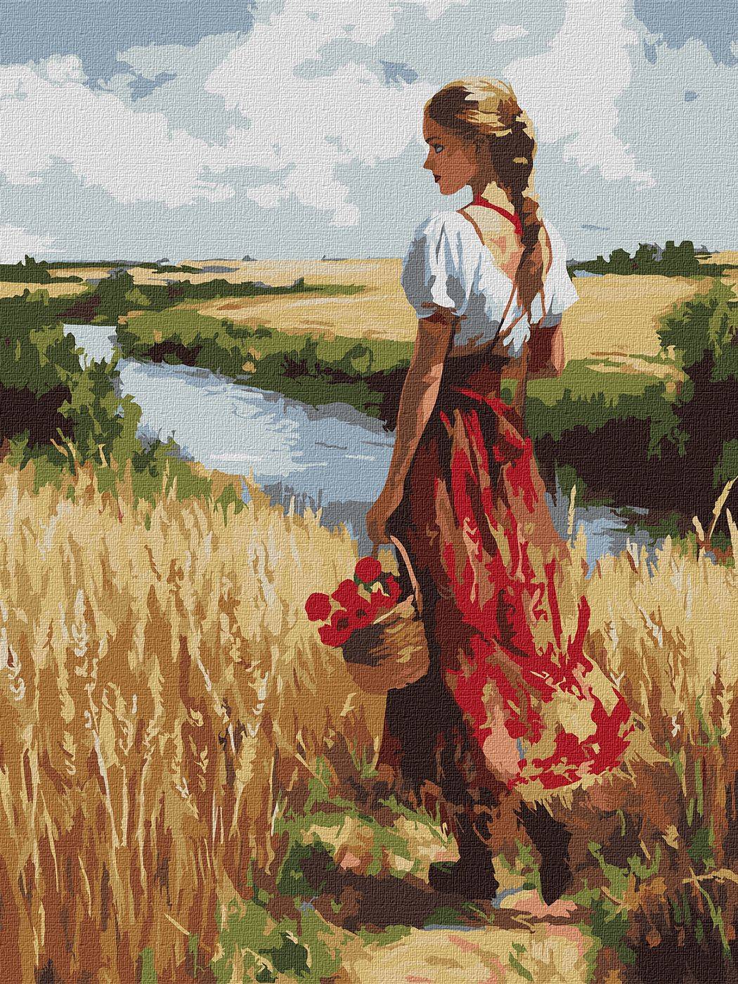 Картина по номерам Ideyka Украина и лани 30х40 см (KHO8486)