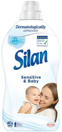 Ополаскиватель для белья Silan Сенситов и Детский 1,408 л - Фото 1