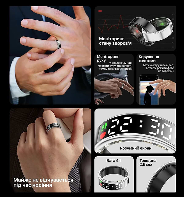 Фото - Смарт - кільце INSPIRE Gold Розмір 10 (HSR08-10)