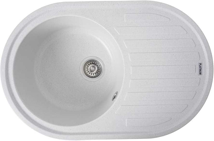 Мойка кухонная VALESO 7750 LIRA матовая Белая в точку