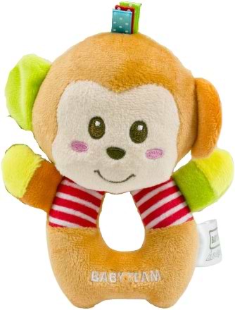 Погремушка Baby Team мягкая Обезьянка(8501_Обезьянка)