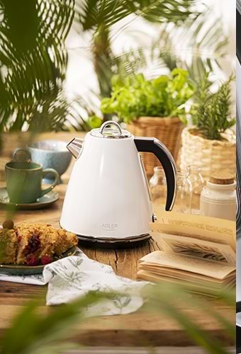 Фото - Електричний чайник Adler AD 1343 White