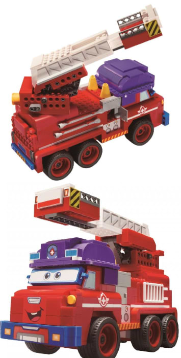 Фото - Пластиковый конструктор Super Wings Small Blocks Buildable Vehicle Set Sparky Спарки (EU385011)