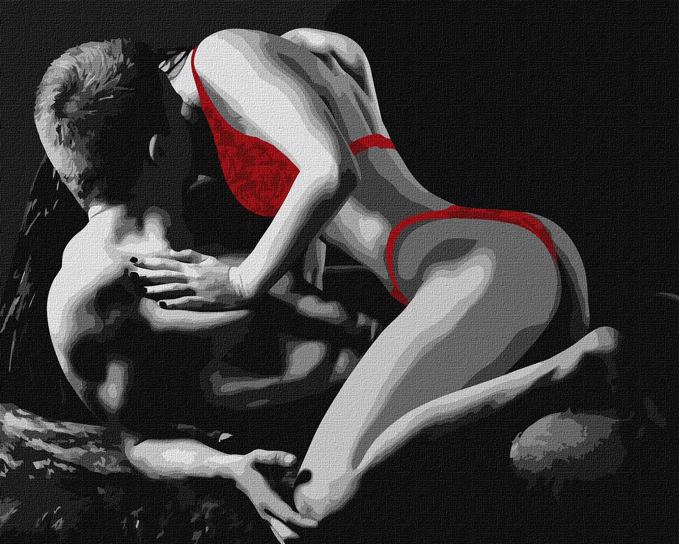 Картина за номерами Ideyka Червона спокуса 40х50 см (KHO8519)