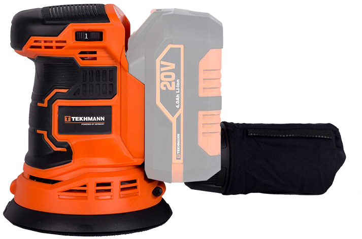 Ексцентрикова шліфовальна машина Tekhmann TCOS-125/i20 без АКБ та ЗП (852741)