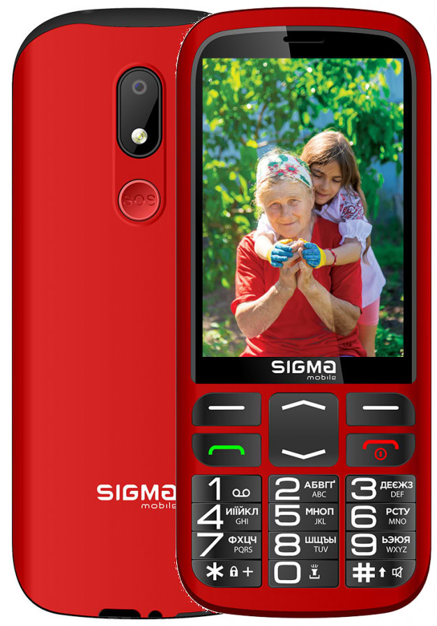 Мобильный телефон Sigma mobile Comfort 50 Optima TYPE-C DS Red - Фото 1