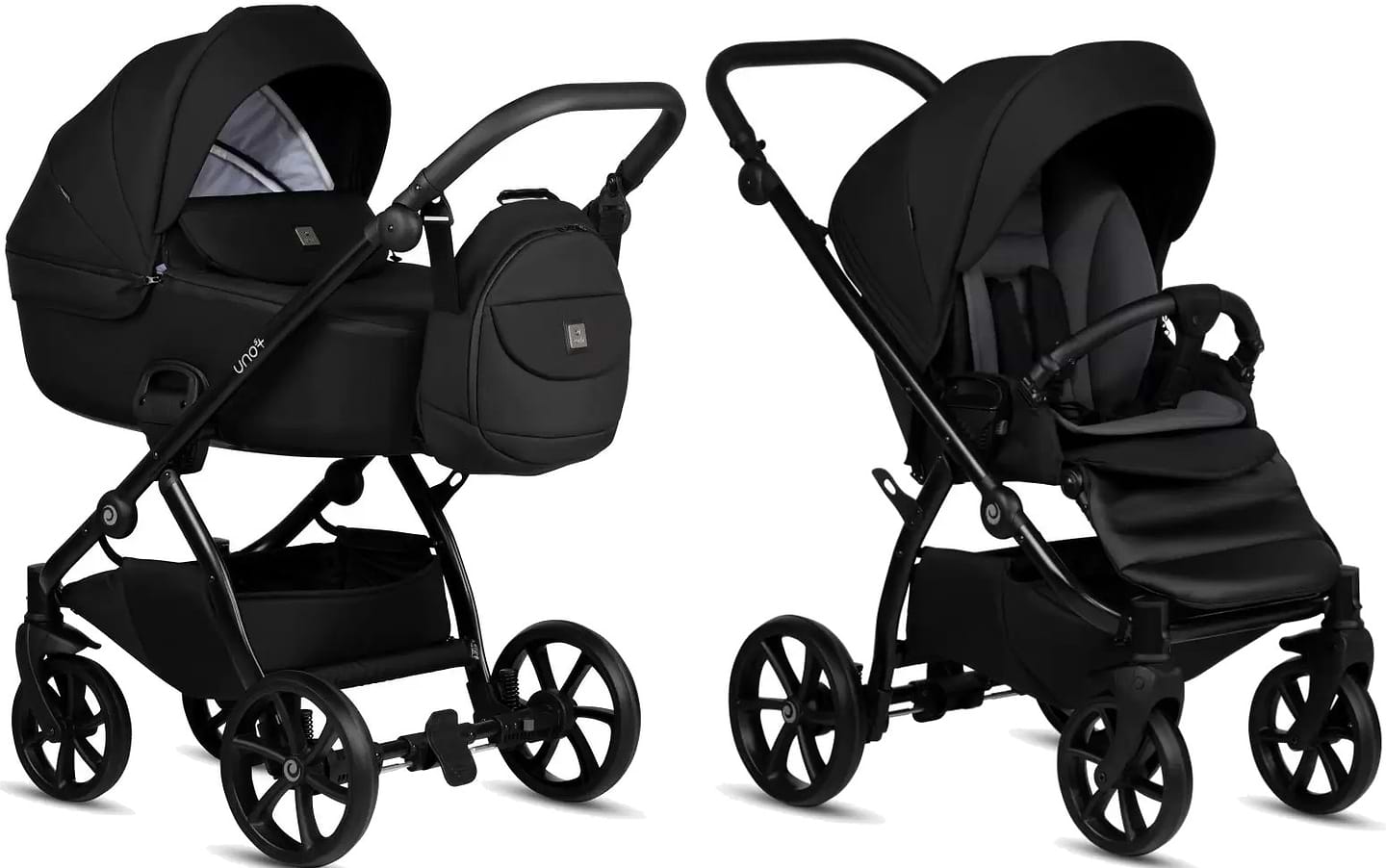 Коляска універсальна 2 в 1 Tutis Uno5 plus ESSENTIAL COLLECTION Charcoal