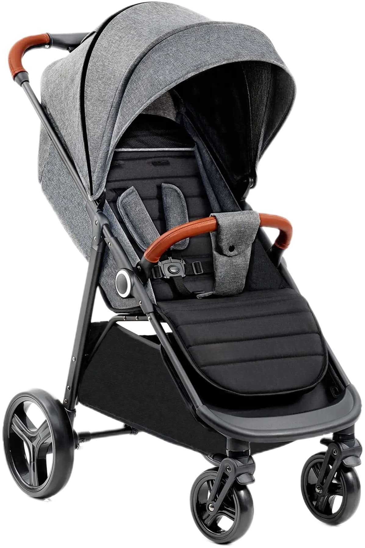 Коляска прогулянкова Kinderkraft Grande Plus Grey (KSGRAN00GRY0000)