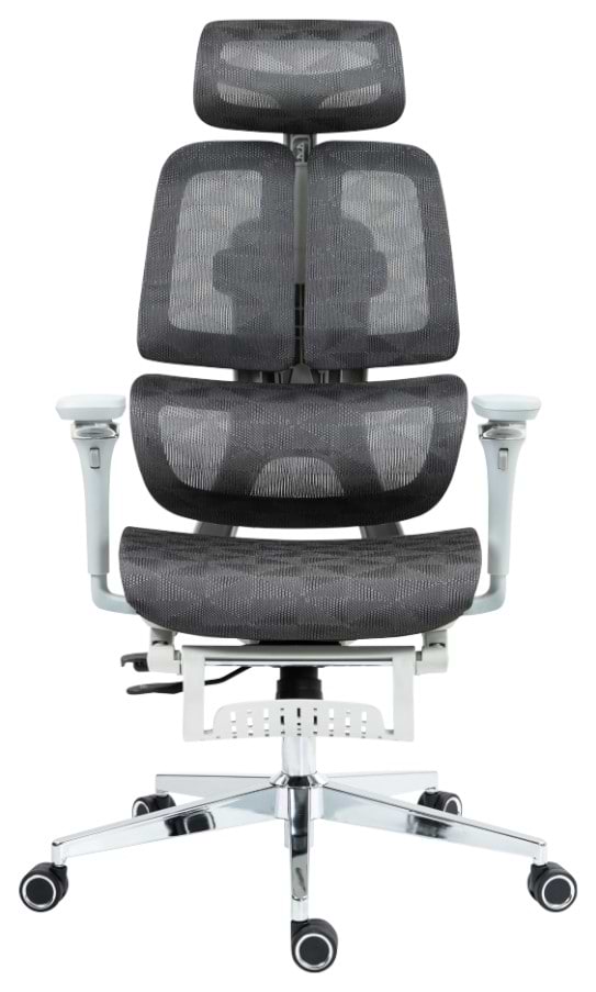 Фото - Уцінка - Крісло офісне GT Racer B-2450 White/Gray